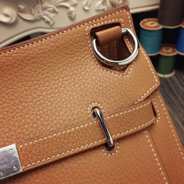 Réplique Hermès Jypsiere 31cm Sac à Main Marron – Image 6
