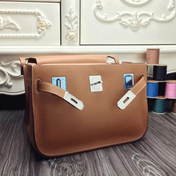Réplique Hermès Jypsiere 31cm Sac à Main Marron – Image 5