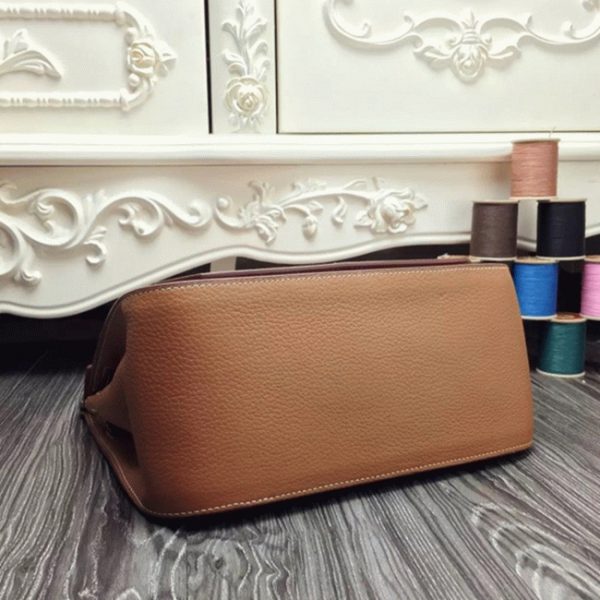 Réplique Hermès Jypsiere 31cm Sac à Main Marron – Image 3