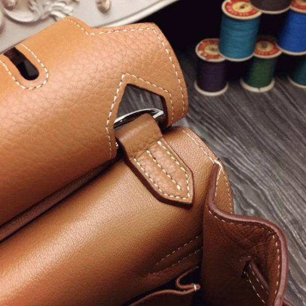 Réplique Hermès Jypsiere 31cm Sac à Main Marron – Image 2