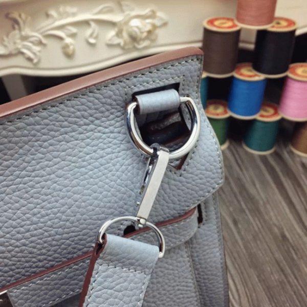 Faux Créateur Hermès Jypsiere 31cm Sac à Main Bleu Lin – Image 3