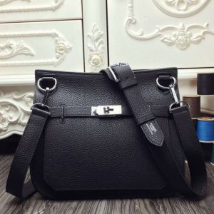 Contrefaçon Hermès Jypsiere 34cm Sac à Main Noir