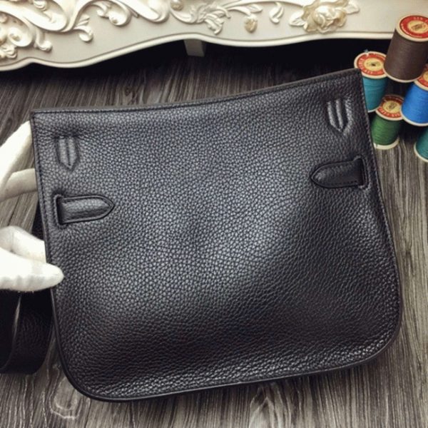 Contrefaçon Hermès Jypsiere 31cm Sac à Main Noir – Image 2