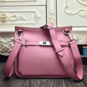 Faux Sac de Luxe Hermès Jypsiere 34cm Sac à Main Rose