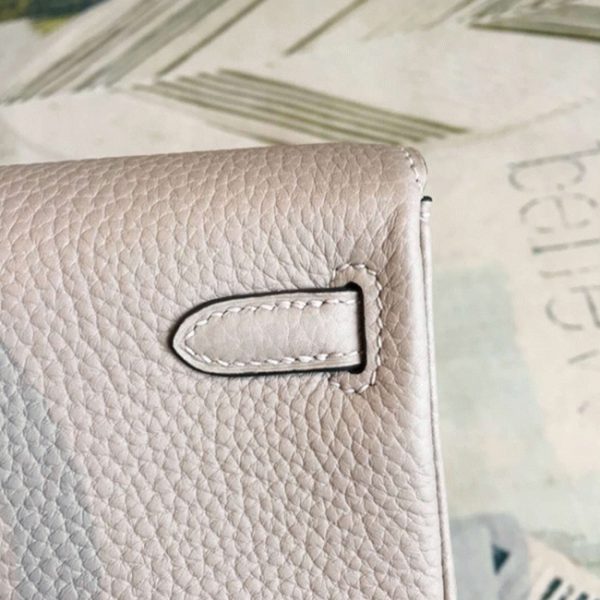 Réplique Haute Qualité Sac à dos Hermès Kelly Ado PM Gris Asphalte Clémence – Image 7