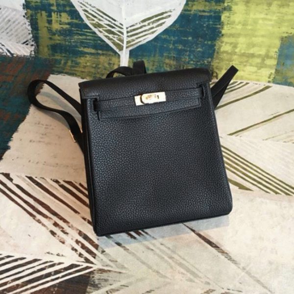 Contrefaçon Sac à dos Hermès Kelly Ado PM Noir Clémence – Image 7