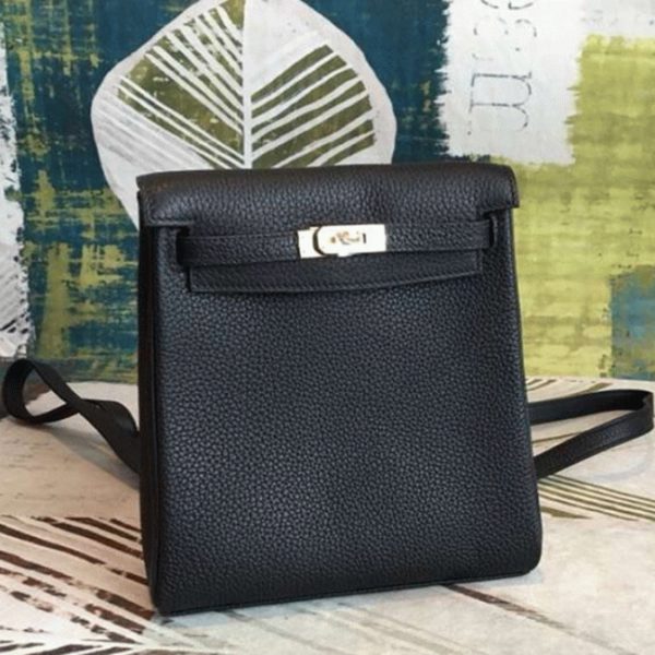 Contrefaçon Sac à dos Hermès Kelly Ado PM Noir Clémence