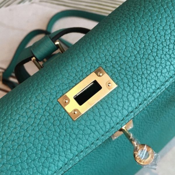 Réplique Sac à dos Hermès Kelly Ado PM Malachite Clémence – Image 7