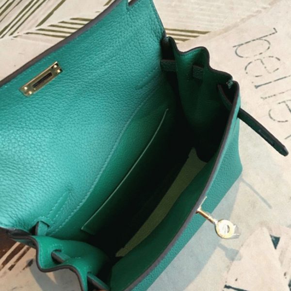 Réplique Sac à dos Hermès Kelly Ado PM Malachite Clémence – Image 4