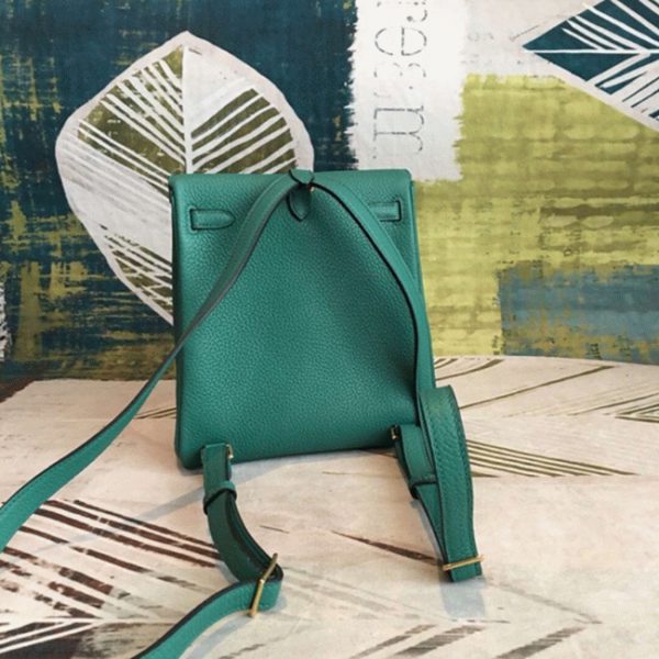 Réplique Sac à dos Hermès Kelly Ado PM Malachite Clémence – Image 3