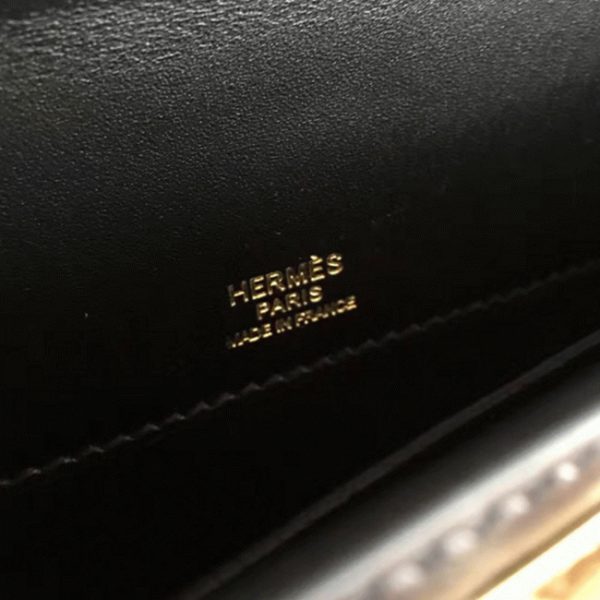 Réplique Pochette Hermès Kelly Cut Noir Box – Image 5