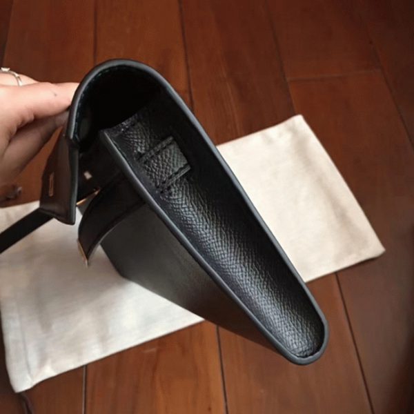 Fausse Pochette Hermès Kelly Cut Noir Epsom – Image 8