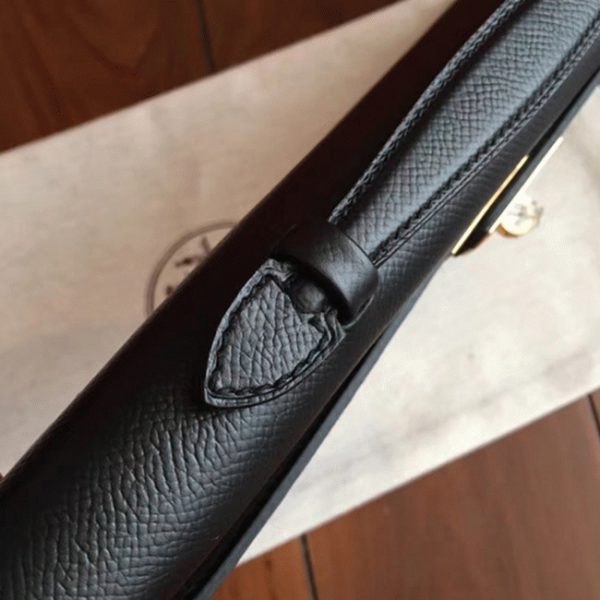 Fausse Pochette Hermès Kelly Cut Noir Epsom – Image 7