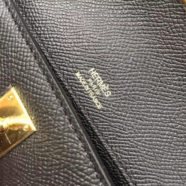 Fausse Pochette Hermès Kelly Cut Noir Epsom – Image 2