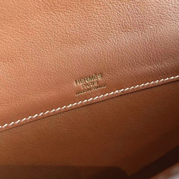 Contrefaçon Pochette Hermès Kelly Cut Gold Swift – Image 3