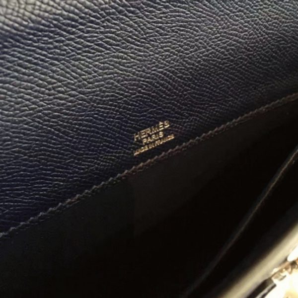 Réplique Pochette Hermès Kelly Cut Saphir Epsom – Image 7