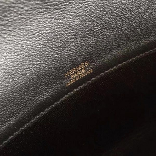 Fausse Pochette Hermès Kelly Cut Noir Swift – Image 7