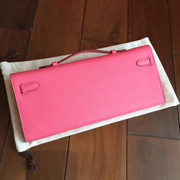 Imitation Pochette Hermès Kelly Cut Rouge Lipstick Epsom – Image 7
