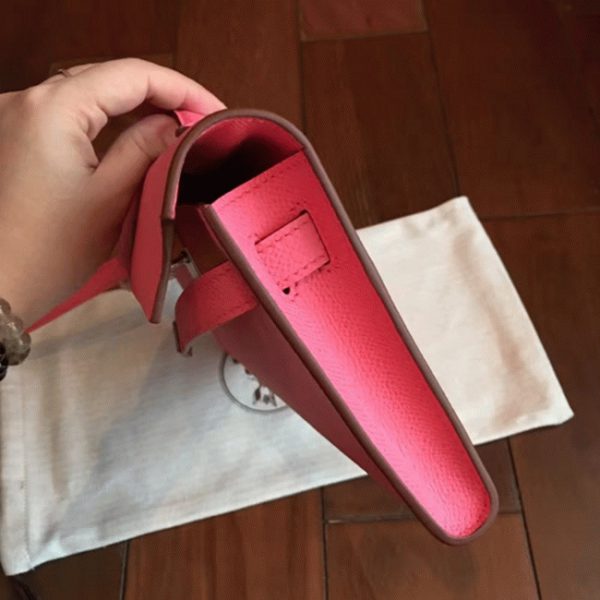 Imitation Pochette Hermès Kelly Cut Rouge Lipstick Epsom – Image 4