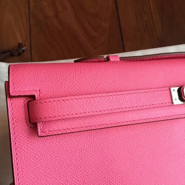 Imitation Pochette Hermès Kelly Cut Rouge Lipstick Epsom – Image 3