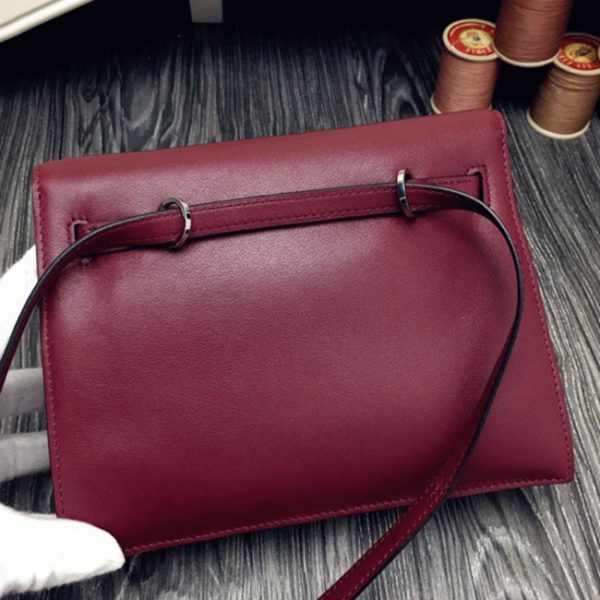 Contrefaçon Sac à main Hermès Kelly Danse Bordeaux Swift – Image 7