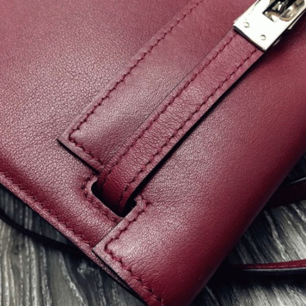 Contrefaçon Sac à main Hermès Kelly Danse Bordeaux Swift – Image 6