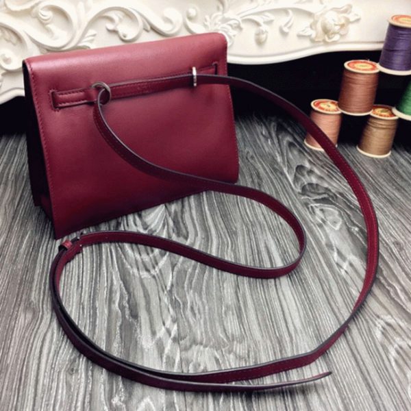 Contrefaçon Sac à main Hermès Kelly Danse Bordeaux Swift – Image 3