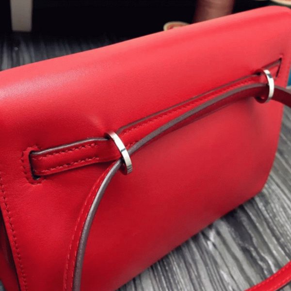 Fausse Sac à main Hermès Kelly Danse Rouge Swift – Image 3