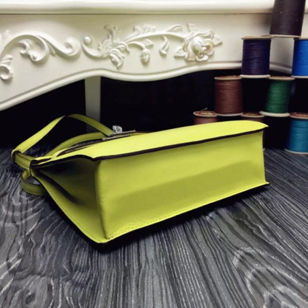 Copie Sac à main Hermès Kelly Danse Jaune Swift – Image 3