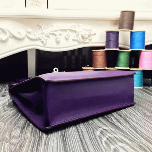 Contrefaçon Sac à main Hermès Kelly Danse Violet Swift – Image 8