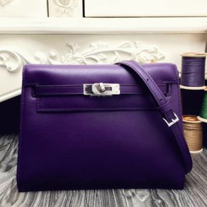 Contrefaçon Sac à main Hermès Kelly Danse Violet Swift