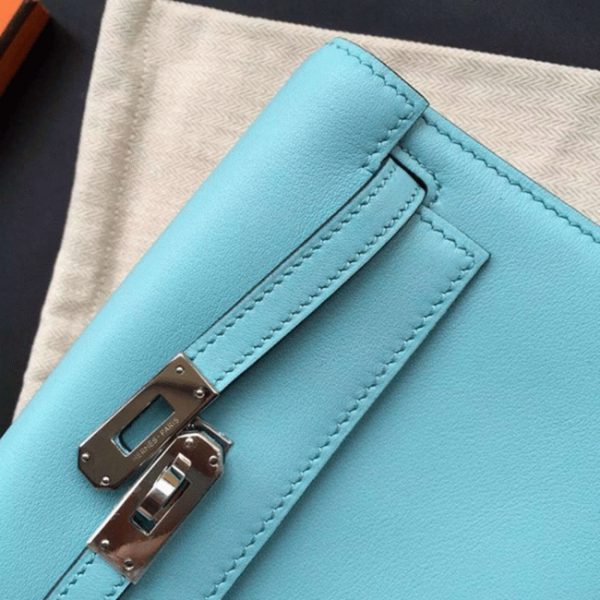 Fausse Sac à main Hermès Kelly Danse Céleste Swift – Image 8