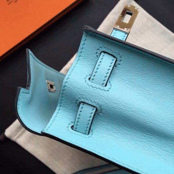 Fausse Sac à main Hermès Kelly Danse Céleste Swift – Image 6