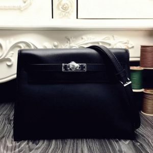 Réplique Sac à main Hermès Kelly Danse Noir Swift