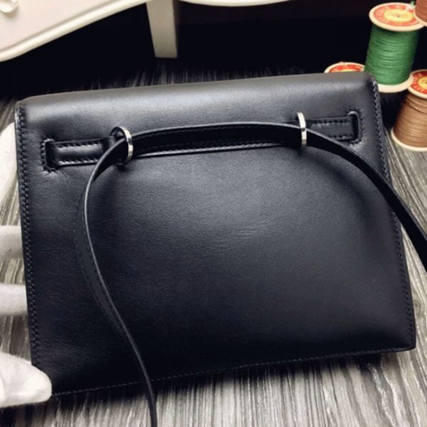 Réplique Sac à main Hermès Kelly Danse Noir Swift – Image 4