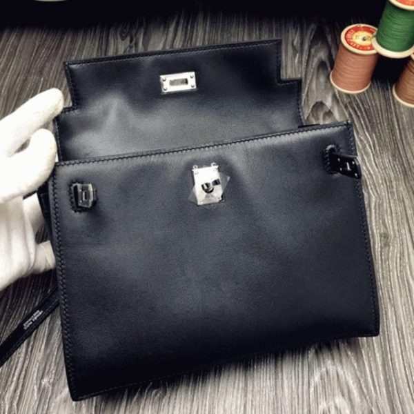 Réplique Sac à main Hermès Kelly Danse Noir Swift – Image 3