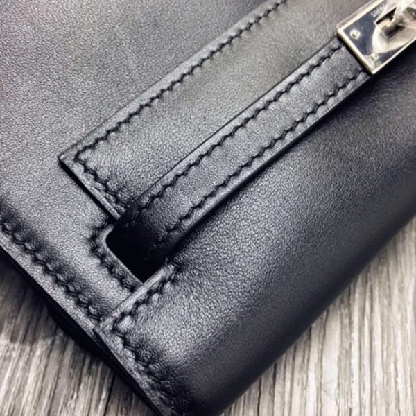 Réplique Sac à main Hermès Kelly Danse Noir Swift – Image 2