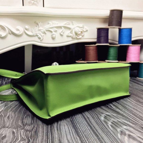 Top Réplique Sac à main Hermès Kelly Danse Vert Swift – Image 8