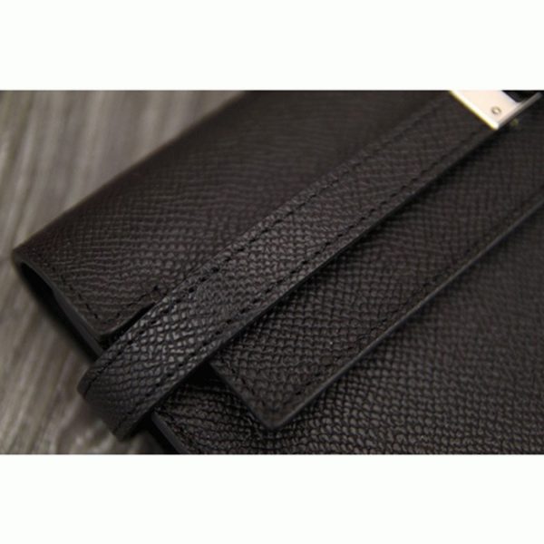 Contrefaçon Portefeuille Kelly Longue Hermès Noir – Image 6