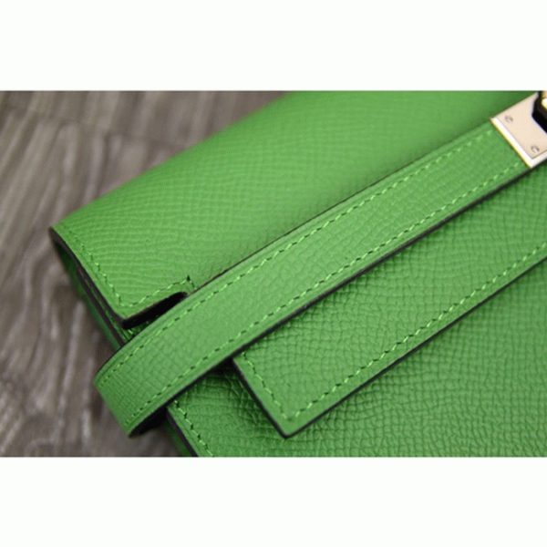 Réplique Designer Portefeuille Kelly Longue Hermès Bambou – Image 8