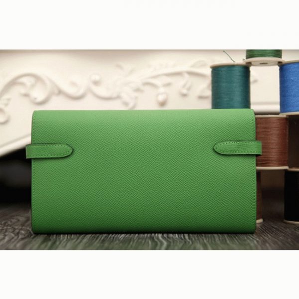 Réplique Designer Portefeuille Kelly Longue Hermès Bambou – Image 7