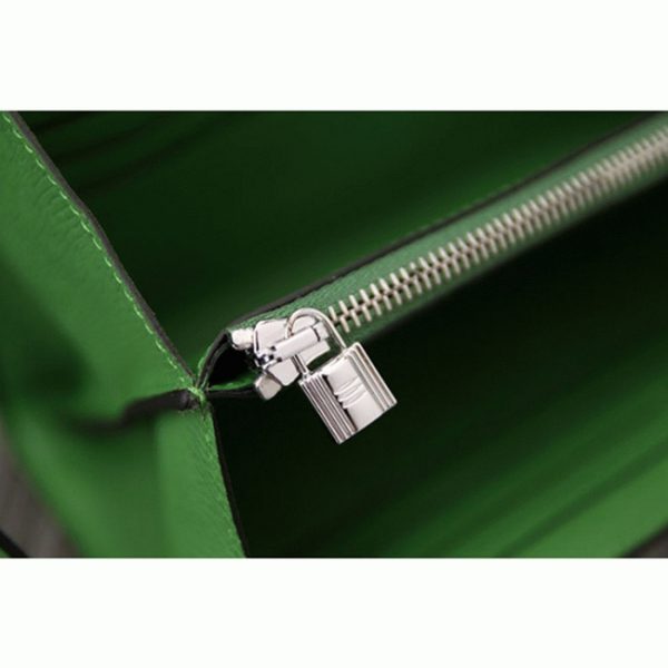 Réplique Designer Portefeuille Kelly Longue Hermès Bambou – Image 6