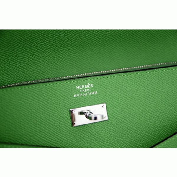 Réplique Designer Portefeuille Kelly Longue Hermès Bambou – Image 4