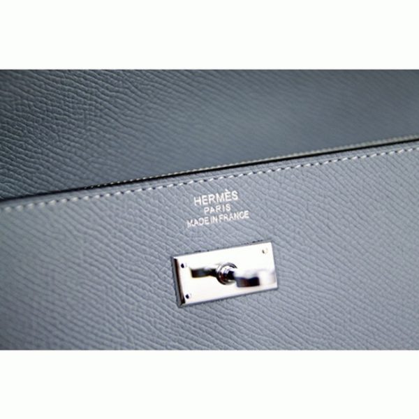 Contrefaçon Portefeuille Kelly Longue Hermès Bleu Lin – Image 2