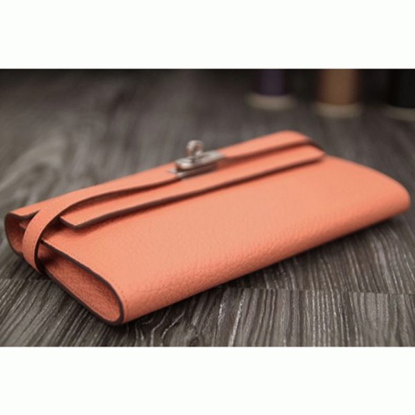 Meilleure Réplique Portefeuille Kelly Longue Hermès Crevette – Image 8