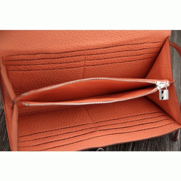 Meilleure Réplique Portefeuille Kelly Longue Hermès Crevette – Image 6