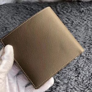 Meilleure Réplique Portefeuille Compact Copernic Hermès Taupe