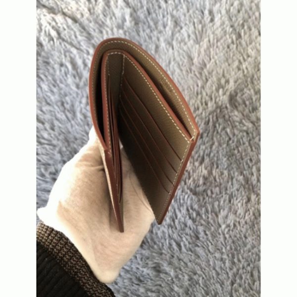Meilleure Réplique Portefeuille Compact Copernic Hermès Taupe – Image 4