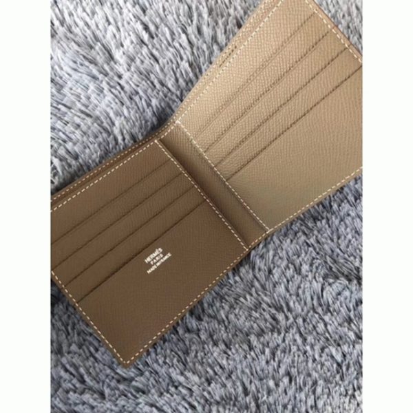 Meilleure Réplique Portefeuille Compact Copernic Hermès Taupe – Image 3
