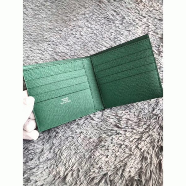 Réplique Portefeuille Compact Copernic Hermès Vert – Image 4